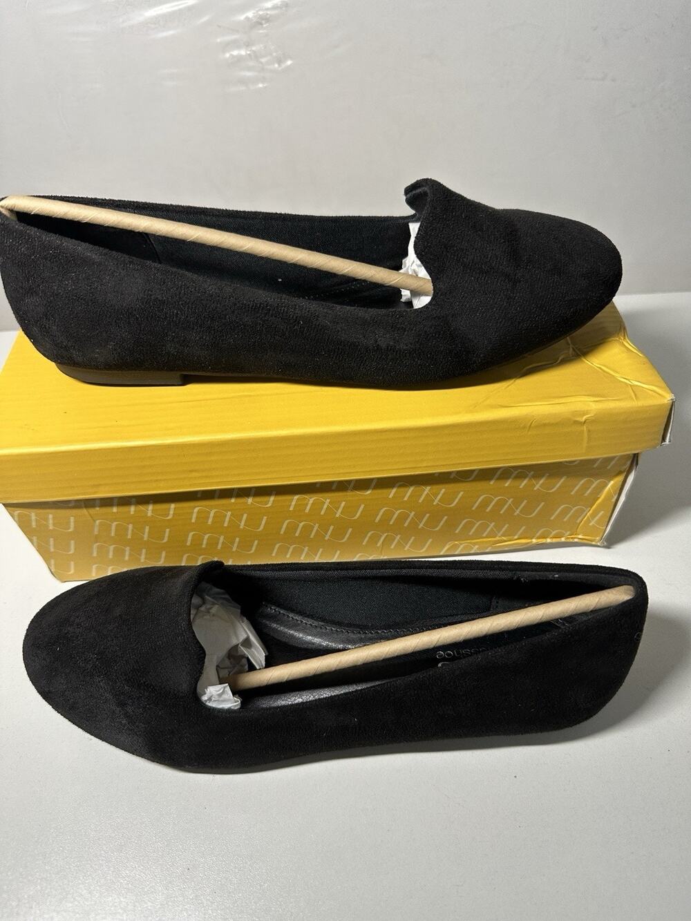 MUSSHOE Women's Comfortable Ballet Flats : Round Toe Loafers - Sz 8